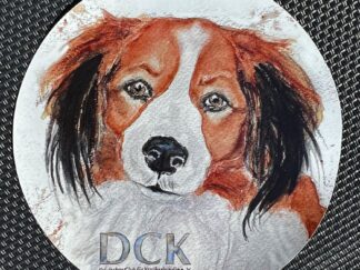 Aufkleber "DCK KOOIKERKUNST Aquarell" classic, weiß